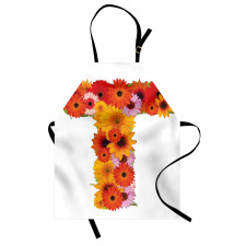 T Shaped Floral Design Apron