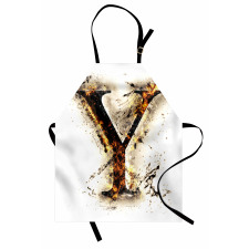 Burning Grunge Apron