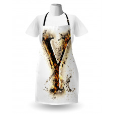 Burning Grunge Apron