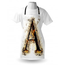 Fiery First Letter Apron