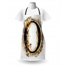 Alphabet on Fire Hot O Apron