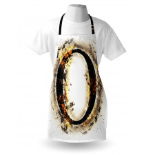 Alphabet on Fire Hot O Apron