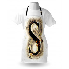 Uppercase S Fiery Hot Apron