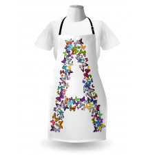 Butterfly Font Style Apron