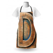 Scratched Rough Font Apron