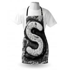 Industry Alphabet Font Apron