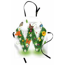 Green Foliage Animals Apron