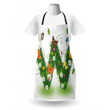 Green Foliage Animals Apron