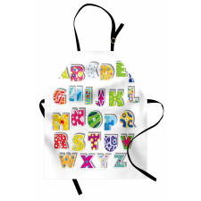 Alphabet Set Colorful Apron