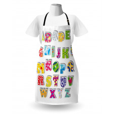 Alphabet Set Colorful Apron