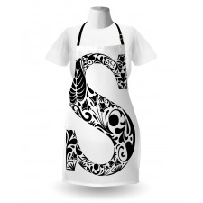 Floral Monochrome S Apron