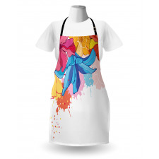 Vibrant Flowers Bloom Apron