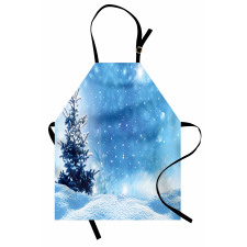 Frozen Pine Snowflakes Apron