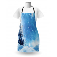 Frozen Pine Snowflakes Apron