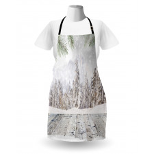 Wooden Surface Image Apron