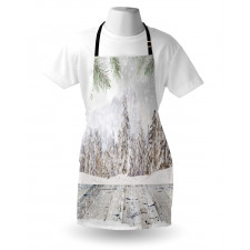 Wooden Surface Image Apron