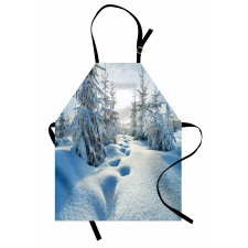 Blue Sky Tree Footprints Apron