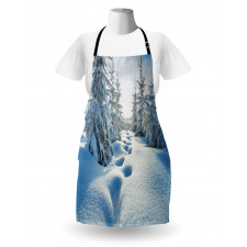 Blue Sky Tree Footprints Apron