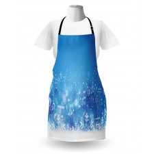 Music Notes Snowflakes Apron