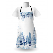 Deer Pine Trees Xmas Apron