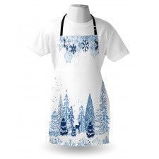 Deer Pine Trees Xmas Apron