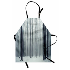 Foggy Mysterious Woods Apron