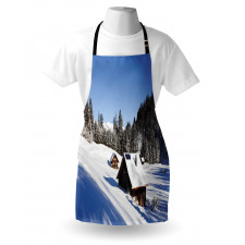 Log Cabins in Mountains Apron