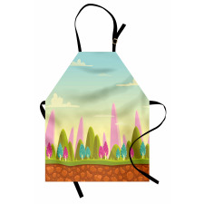 Fantasy Cartoon Illustration Apron