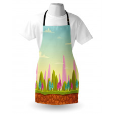 Fantasy Cartoon Illustration Apron