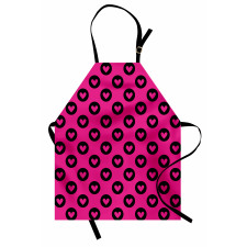 Hearts Big Black Spots Apron