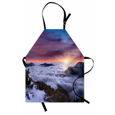 Winter Landscape Sunset Apron