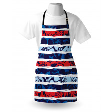 Tropical Hibiscus Beach Apron