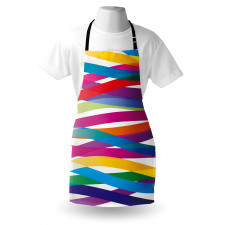 Vibrant Ribbon Design Apron