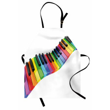 Vibrant Keyboard Arts Apron