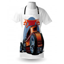 Cartooon Hot Rod Classic Apron