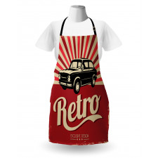 Retro Poster Style Vehicle Apron