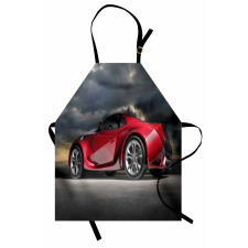 Modern Red Sports Vehicle Apron