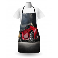 Modern Red Sports Vehicle Apron