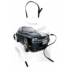 Black Modern Ride Design Apron