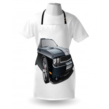 Black Modern Ride Design Apron