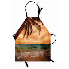 Exotic Seascape with Palm Apron