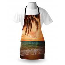 Exotic Seascape with Palm Apron