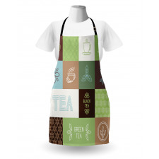 Checkered Tea Images Apron