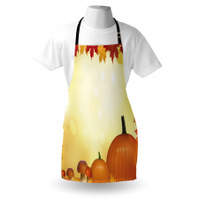 Mushrooms Pumpkins Apron