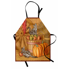 Rustic Barnyard Kitten Apron