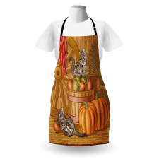 Rustic Barnyard Kitten Apron