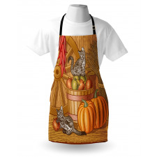 Rustic Barnyard Kitten Apron