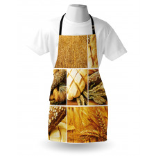 Wheat Stages Collage Apron
