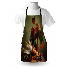 Fall Vegetables Leaves Apron