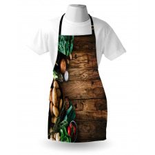 Wooden Table Vegetable Apron